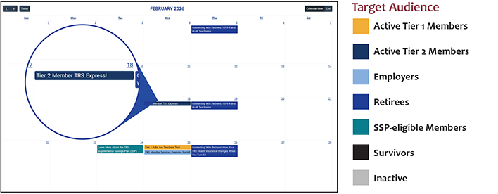 webinar calendar