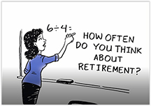 How Often Do You Think About Retirement? Graphic